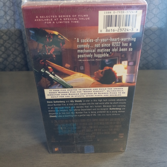1985 Short Circuit Vhs New And Sealed - Picture 4 of 6
